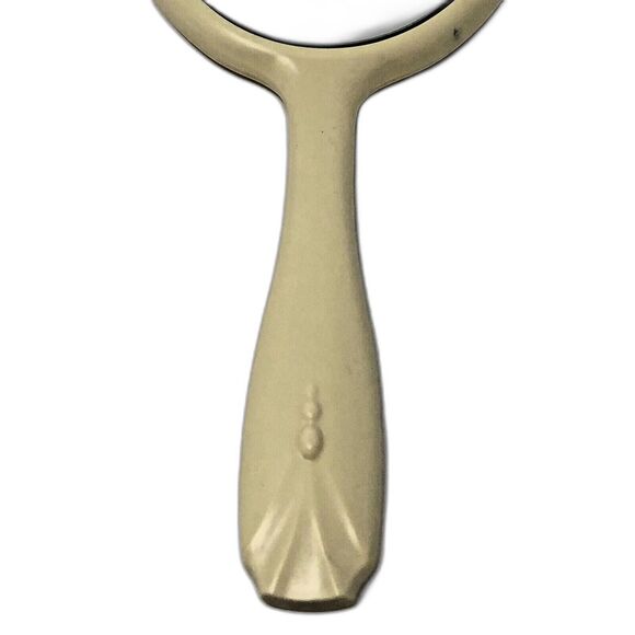 Hand Held Vanity Mirror Vintage Farmhouse Winter Dashing Snow Scene 11.5” Tall - Picture 6 of 8